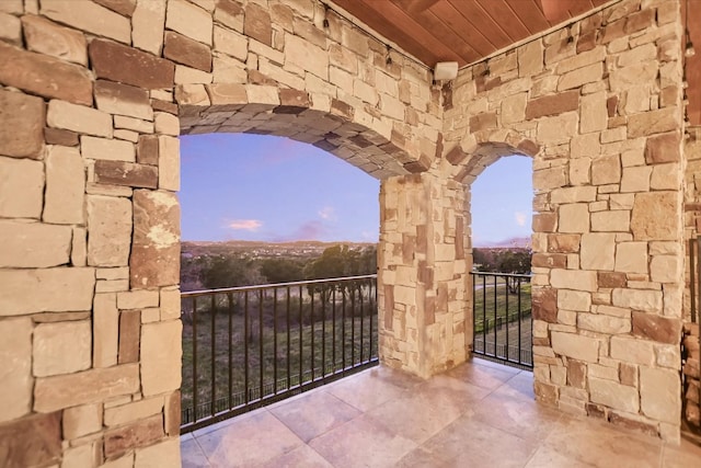 211 Jack Nicklaus Dr, Austin, TX 78738 - view of balcony at dusk