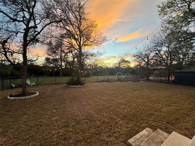 9701 Mcknight Loop, Austin, TX 78717 - view of yard with a fenced backyard