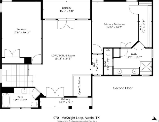 9701 Mcknight Loop, Austin, TX 78717 - floor plan