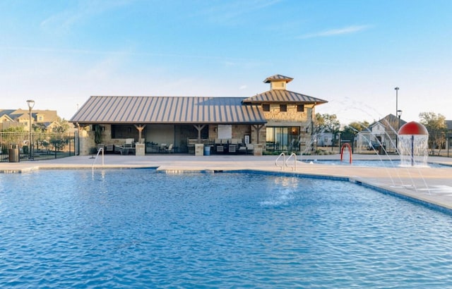 9701 Mcknight Loop, Austin, TX 78717 - pool featuring a patio and fence