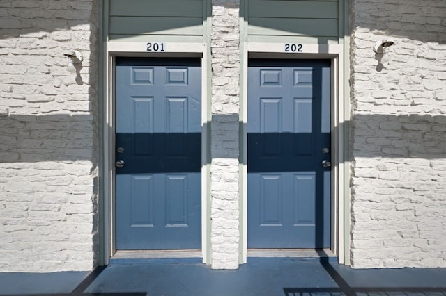 view of exterior entry