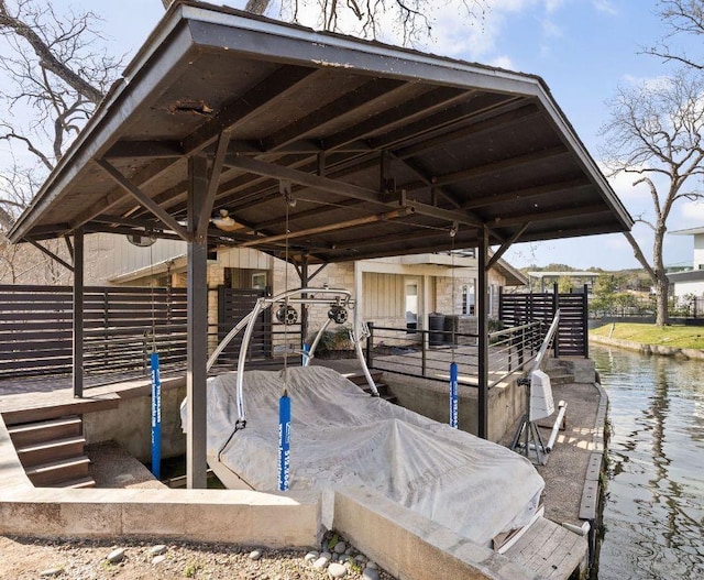 6702 Elfland Dr, Austin, TX 78746 - dock area featuring a water view