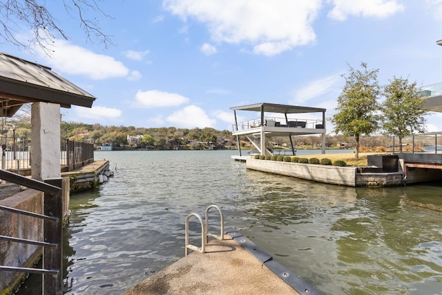 6702 Elfland Dr, Austin, TX 78746 - dock featuring a water view