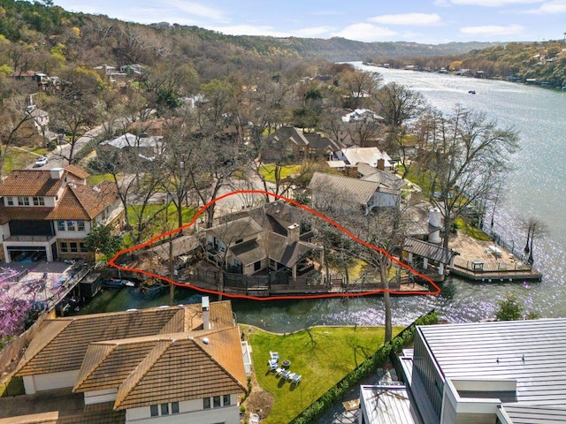6702 Elfland Dr, Austin, TX 78746 - bird's eye view of a nearby body of water