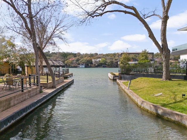 6702 Elfland Dr, Austin, TX 78746 - dock with a water view and a boat ramp