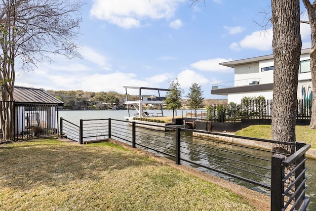 6702 Elfland Dr, Austin, TX 78746 - view of yard with a water view