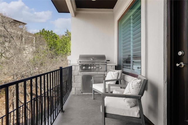 balcony with grilling area
