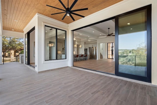 3113 Stableford Cv, Spicewood, TX 78669 - wooden deck featuring a ceiling fan