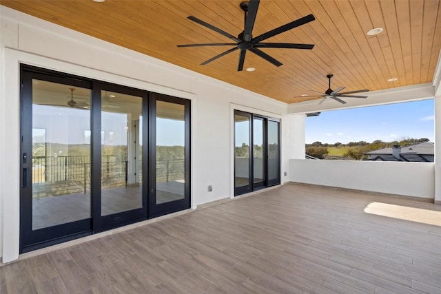 3113 Stableford Cv, Spicewood, TX 78669 - deck featuring ceiling fan and french doors