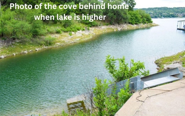 3113 Stableford Cv, Spicewood, TX 78669 - drone / aerial view of a nearby body of water