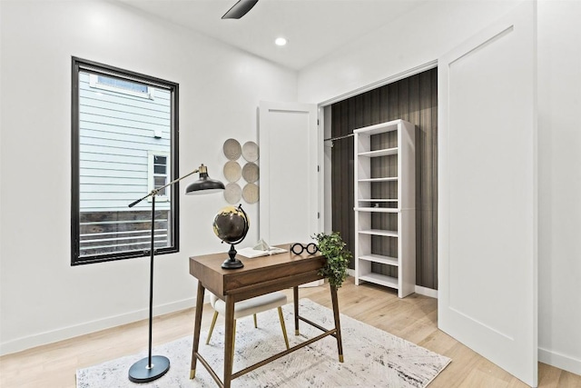 705 E 50th St, Austin, TX 78751 - office with light wood finished floors and recessed lighting