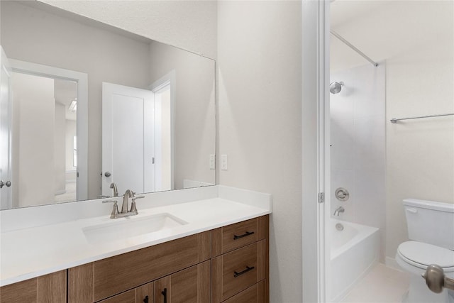 2705 Sage Ranch Dr Unit 26, Leander, TX 78641 - full bathroom with vanity, toilet, and tub / shower combination