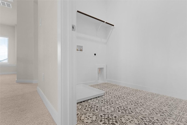 2705 Sage Ranch Dr Unit 26, Leander, TX 78641 - laundry area with electric dryer hookup, washer hookup, and baseboards