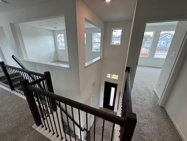 2705 Sage Ranch Dr Unit 26, Leander, TX 78641 - entrance foyer featuring carpet flooring and recessed lighting