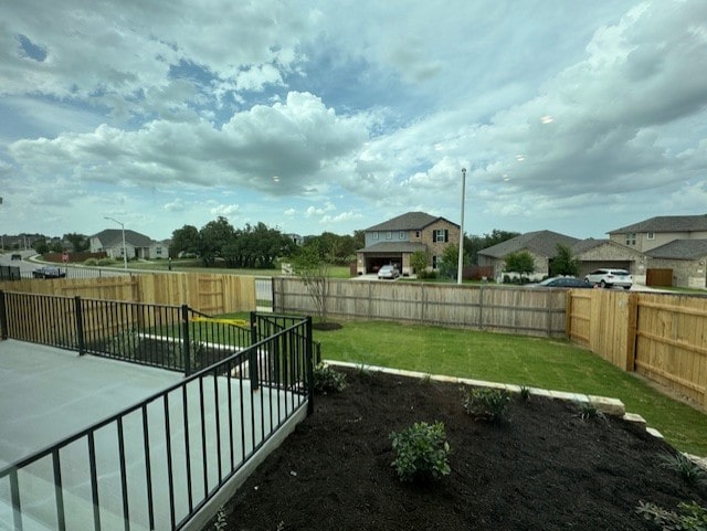 2705 Sage Ranch Dr Unit 26, Leander, TX 78641 - fenced backyard with a residential view and a patio area