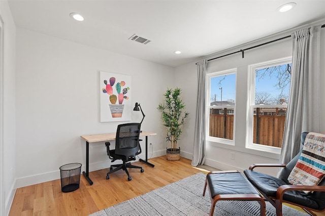 703 E 15th St, Georgetown, TX 78626 - office space with light wood-style floors, recessed lighting, and baseboards