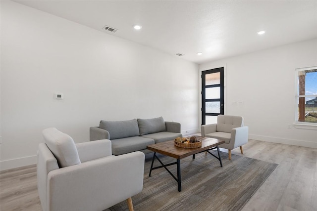 195 Bianca Cir, Del Valle, TX 78617 - living area featuring light wood-style flooring and recessed lighting