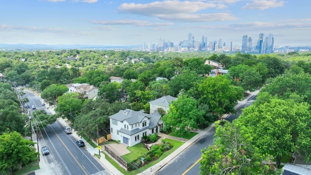 2110 Travis Heights Blvd, Austin, TX 78704 - bird's eye view of skyline and a tree filled landscape