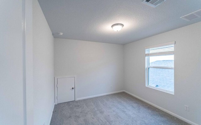 201 Lt Rusty Dr, Jarrell, TX 76537 - spare room with a textured ceiling, carpet, baseboards, and a smoke detector