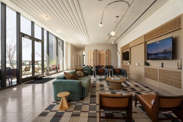 44 E Ave Unit 2601, Austin, TX 78701 - building lobby with expansive windows
