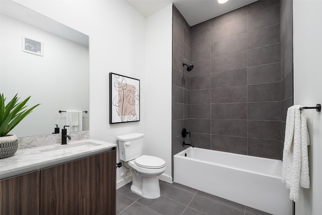 2209 S 1st St Unit 407, Austin, TX 78704 - bathroom featuring tile patterned floors, vanity, and bathtub / shower combination