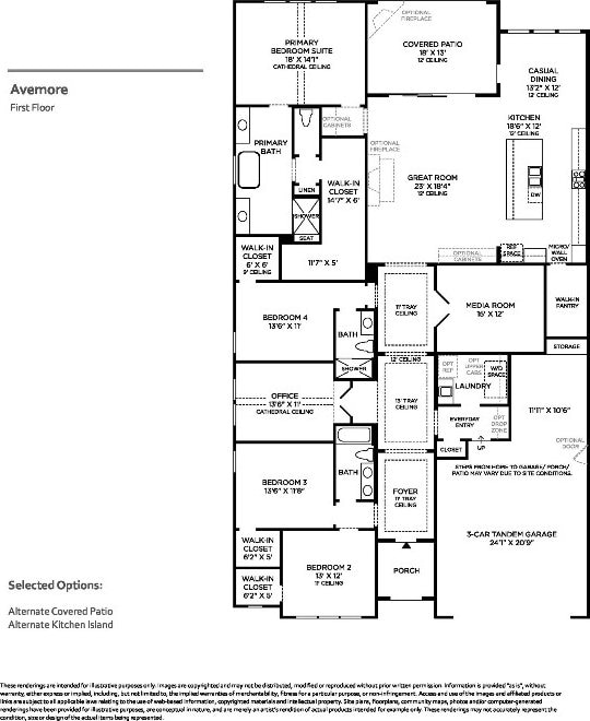 1304 Novara Trl, Leander, TX 78641 - view of property floor plan