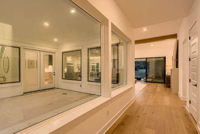 10928 Seawall Dr, Austin, TX 78737 - corridor featuring recessed lighting and wood-type flooring