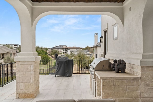 702 Serene Estates Dr, Austin, TX 78738 - view of patio with a residential view and a balcony