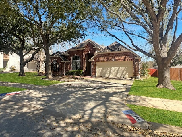 2804 Butler National Dr, Pflugerville, TX 78660 - traditional-style house with brick siding, an attached garage, and driveway