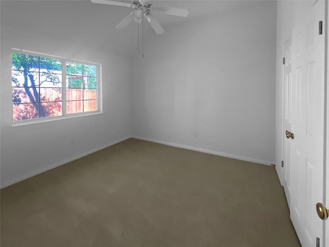 2804 Butler National Dr, Pflugerville, TX 78660 - unfurnished room featuring carpet, baseboards, and a ceiling fan