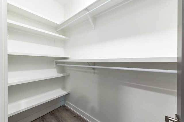 21603 Thomas Cv, Lago Vista, TX 78645 - spacious closet with dark wood finished floors