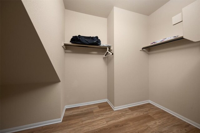122 Denton Dr, Hutto, TX 78634 - spacious closet with wood finished floors