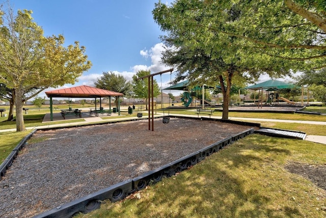 7004 Ashen Ln, Austin, TX 78747 - view of home's community featuring a gazebo and a yard