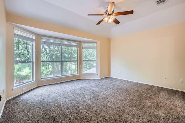 2708 Winding Brook Dr, Austin, TX 78748 - spare room featuring plenty of natural light, carpet floors, and a ceiling fan