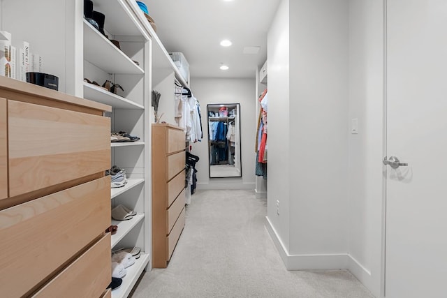 210 Lee Barton Dr Unit 308, Austin, TX 78704 - walk in closet featuring light carpet