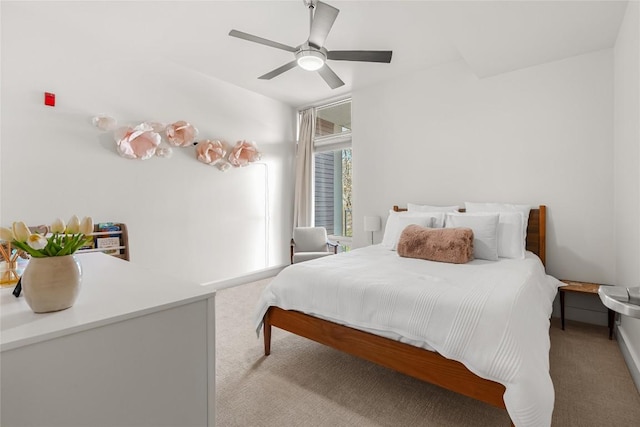 210 Lee Barton Dr Unit 308, Austin, TX 78704 - carpeted bedroom featuring a ceiling fan