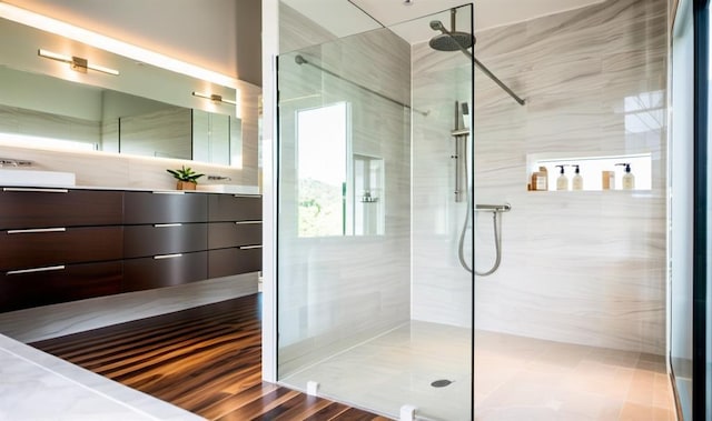 2121 Camino Way, Canyon Lake, TX 78133 - full bath featuring vanity and walk in shower