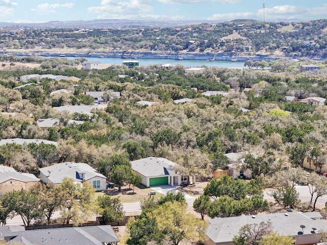 21711 Crystal Way, Lago Vista, TX 78645 - aerial view of residential area with a large body of water