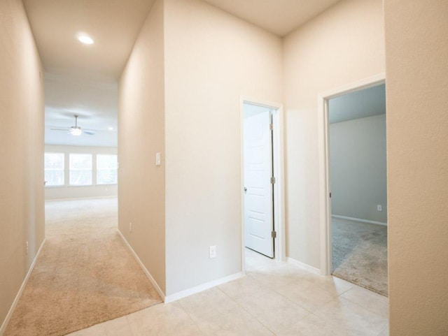 21711 Crystal Way, Lago Vista, TX 78645 - corridor featuring carpet and recessed lighting