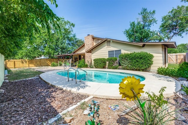 10116 Willfield Dr, Austin, TX 78753 - view of swimming pool featuring a patio and a fenced backyard