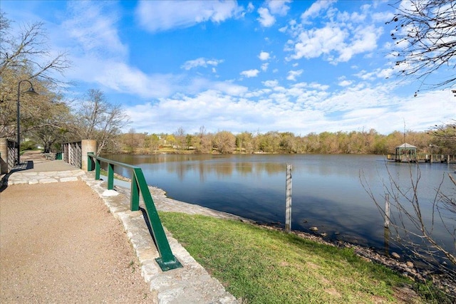 14300 Anita Marie Ln, Austin, TX 78728 - dock area featuring a water view and a forest view
