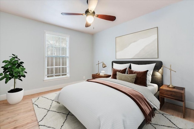 203 Ben Howell Dr, Austin, TX 78704 - bedroom with wood finished floors and a ceiling fan