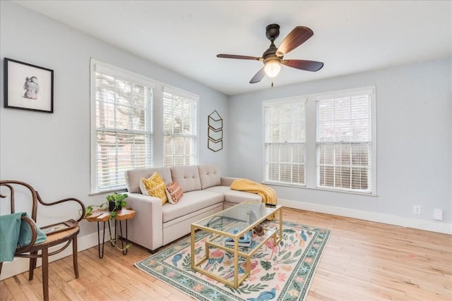 203 Ben Howell Dr, Austin, TX 78704 - living room with wood finished floors and a ceiling fan