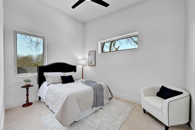 4703 Mount Vernon Dr Unit 1, Austin, TX 78745 - bedroom featuring wood finished floors and a ceiling fan