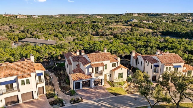 4401 Amarra Dr Unit 14, Austin, TX 78735 - aerial view of residential area with a heavily wooded area