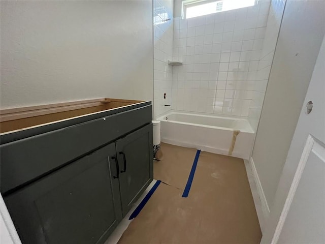 2456 Walking Y Rd, Georgetown, TX 78633 - bathroom featuring shower / bath combination and vanity