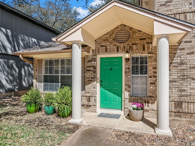 716 Shiny Rock Dr, Austin, TX 78748 - property entrance with brick siding