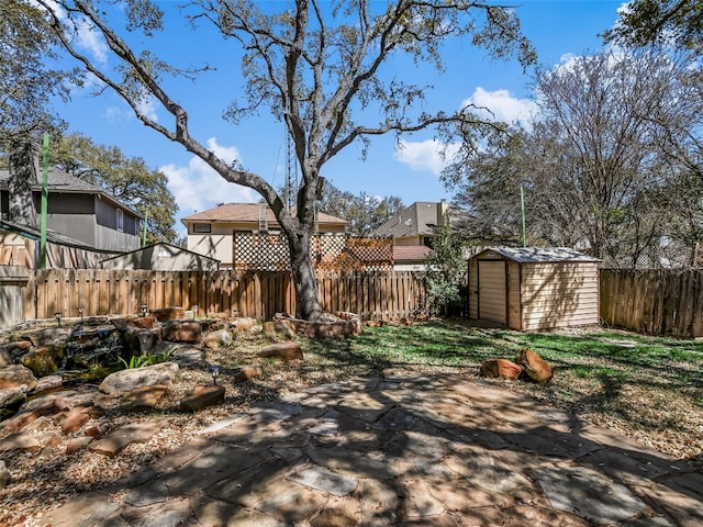 716 Shiny Rock Dr, Austin, TX 78748 - fenced backyard featuring a patio and a residential view