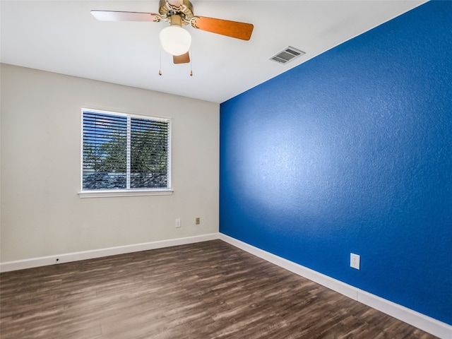 716 Shiny Rock Dr, Austin, TX 78748 - unfurnished room featuring wood finished floors and ceiling fan