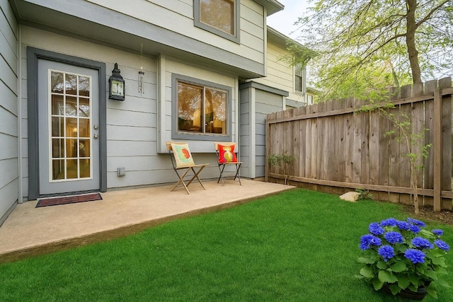exterior space with fence